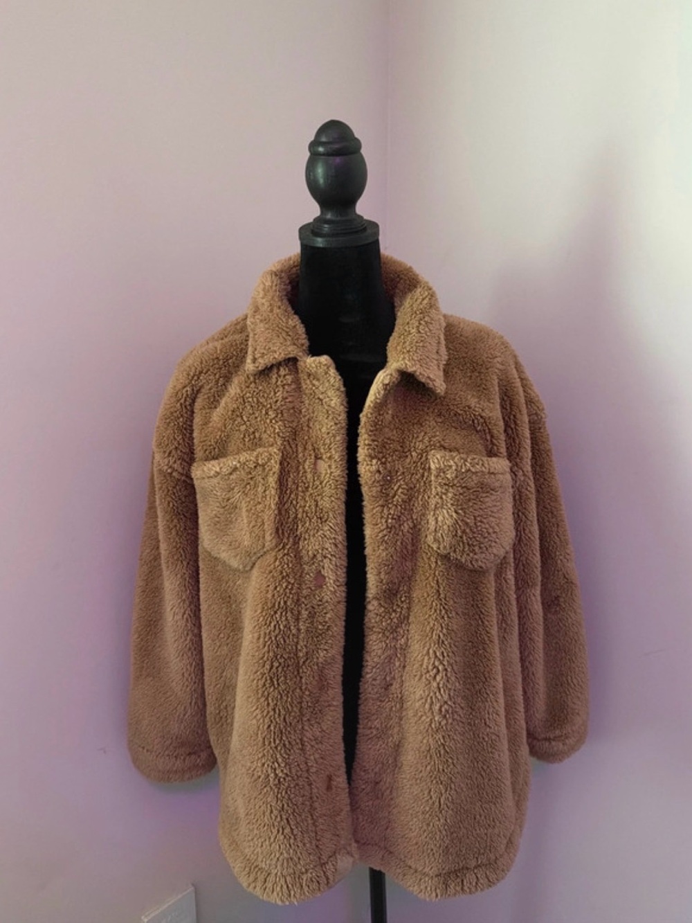 wonder nation Teddy Fleece Jacket - Brown